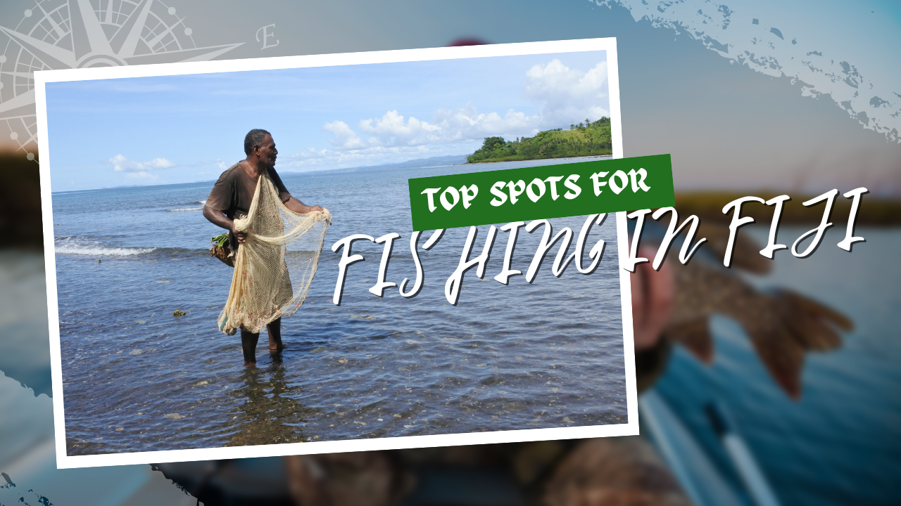 fisherman holding net for FISHING IN FIJI