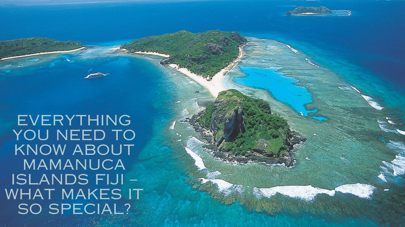 Ariel view of Mamanuca Islands Fiji