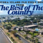 Ariel view of Lautoka Island Fiji