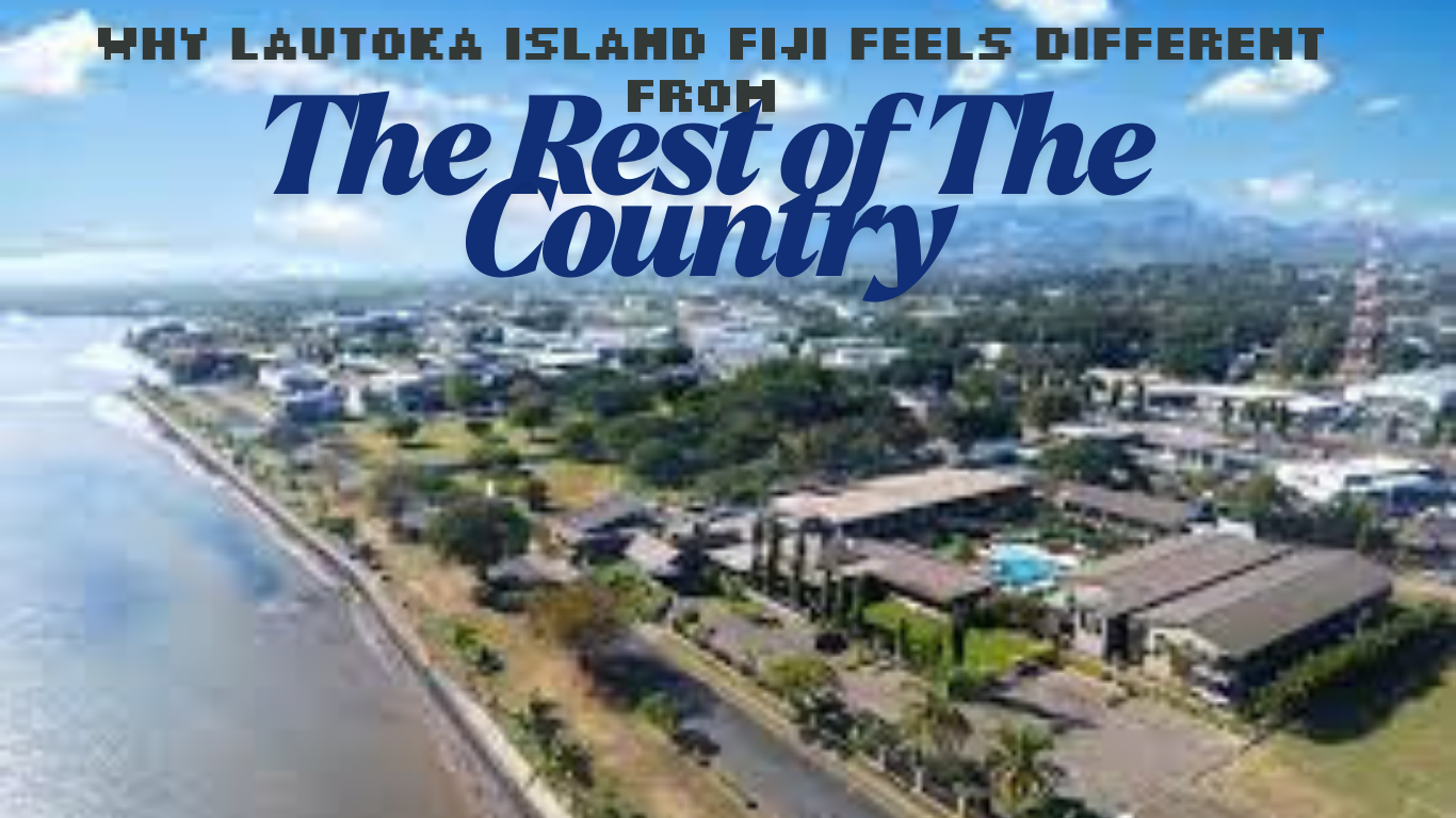 Ariel view of Lautoka Island Fiji