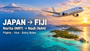 Japan to Fiji Flights: Routes, Visa and Entry Rules for Japanese Travelers